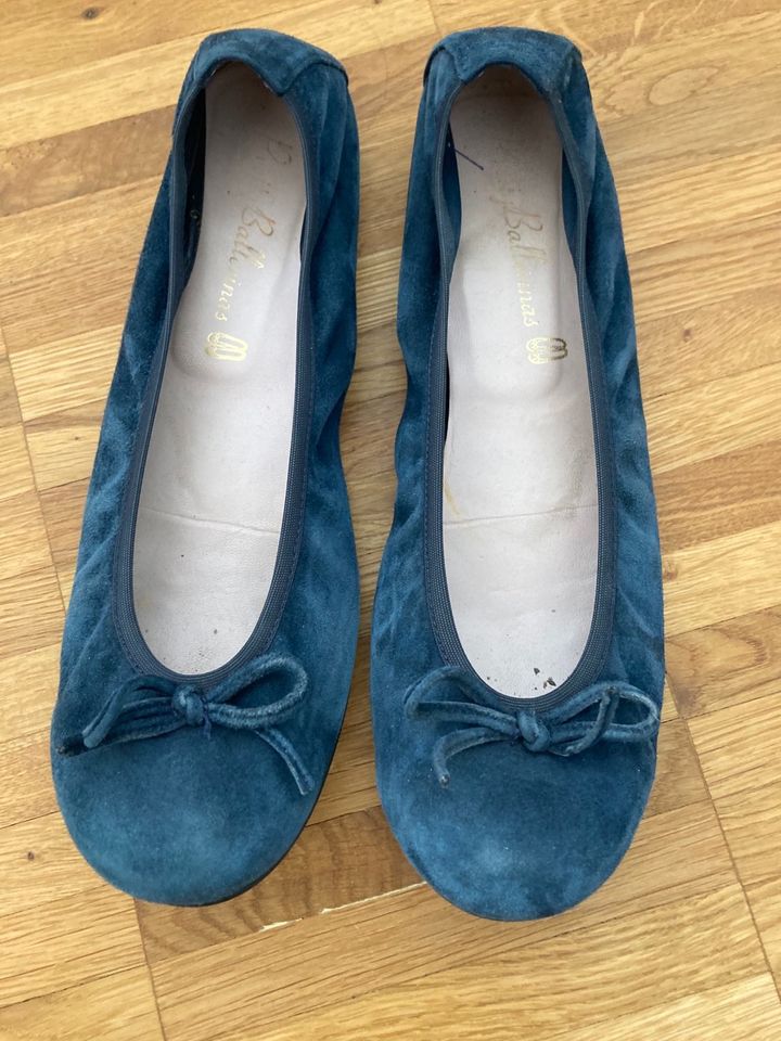 Ballerina von Pretty Ballerinas 37,5 blau, Nubuk Leder in Gütersloh