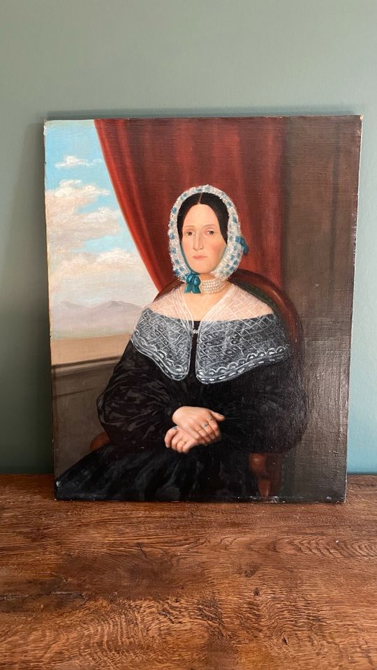 Portrait, Ölgemälde, Ölbild, zweite Hälfte 19. Jh. Biedermeier in Oldenburg