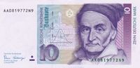 10 DM Banknote 02.01.1989 BBk III - 4. Serie - KASSENFRISCH Hessen - Mittenaar Vorschau