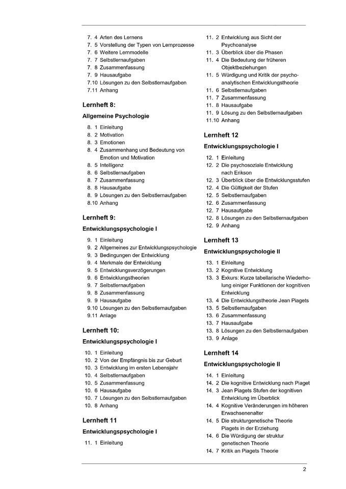 Studiumsmaterial Praktische Psychologie - Fernstudium Laudius in Leipzig