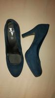 Blaue Samt High Heels mit 9cm Absatz Schleswig-Holstein - Oststeinbek Vorschau