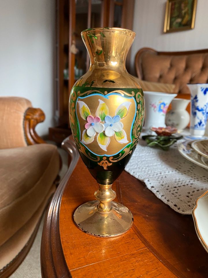 Vase, Muranoglas, 1960er Jahre in Rastede