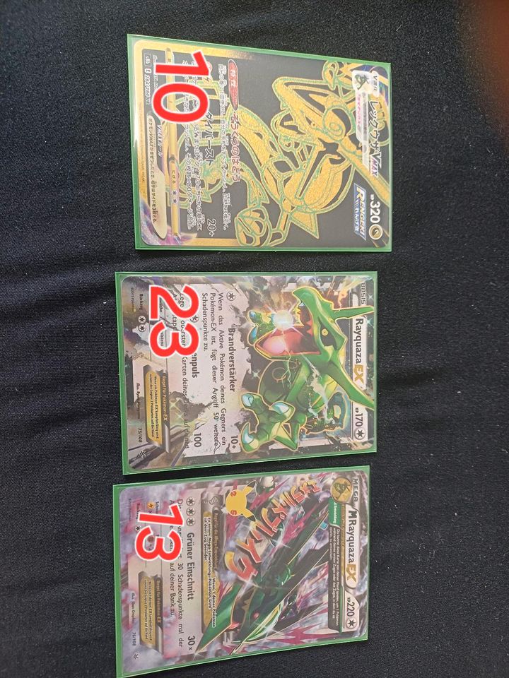 Pokemon Rayquaza Top Karten kein Glurak in Ludwigshafen