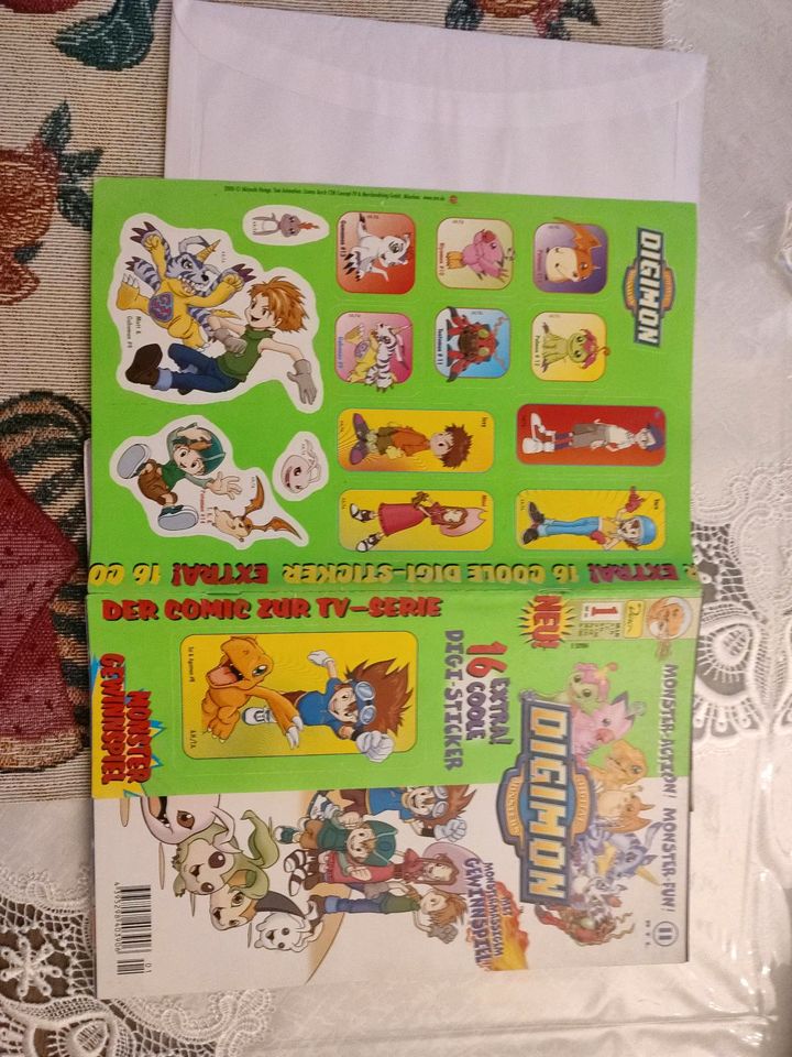 Digimon Comics Heft. Nr.4 mit Card in Schmelz