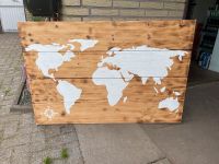 Holz Bild Weltkarte Nordrhein-Westfalen - Recke Vorschau