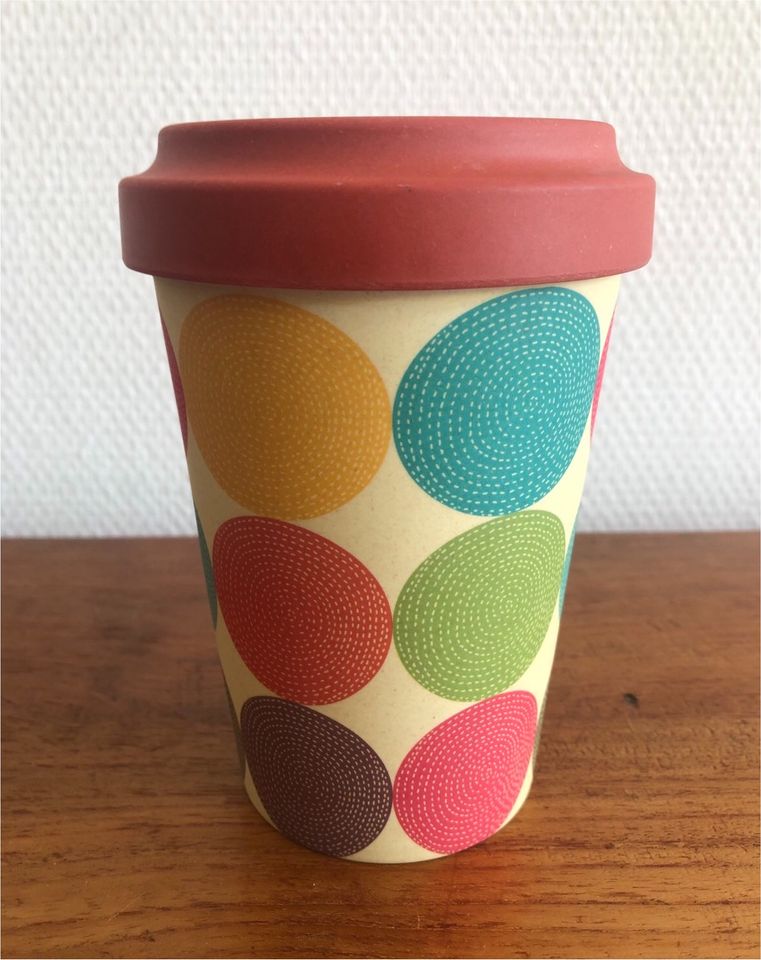 Wie neu! Bamboo Cup Kaffeebecher Bambus Coffee to go Tee Becher in Heidelberg