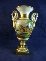 Porzellan Vase, Miniaturmalerei, Biedermeier, wohl Thüringen, um Saarland - Wadern Vorschau