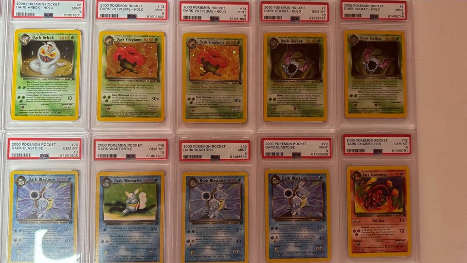 Pokémon Team Rocket Glurak Turtok Pokemon PSA 10 no BGS in Verden