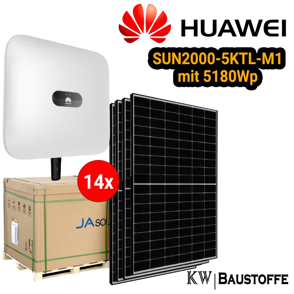 0% MwSt 5kW Huawei Solaranlage mit Speicher 5265WP Komplettanlage in Drensteinfurt