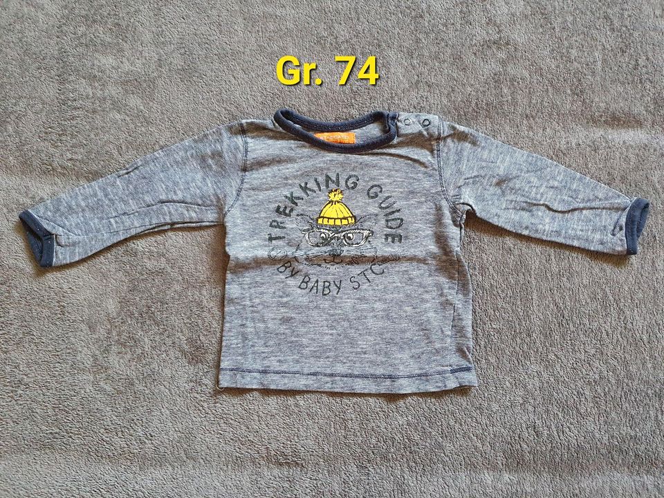 12 Jungs langarm Shirts,Oberteile,Pullover,Größe 74 und 80,Mode in Michelau i. OFr.