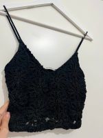 Zara Crop Top kurz bauchfrei schwarz Spitze S Shirt Nürnberg (Mittelfr) - Südstadt Vorschau