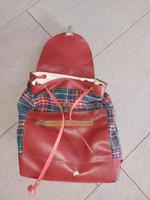 Rucksack retro DDR rot blau kariert Thüringen - Mühlhausen Vorschau