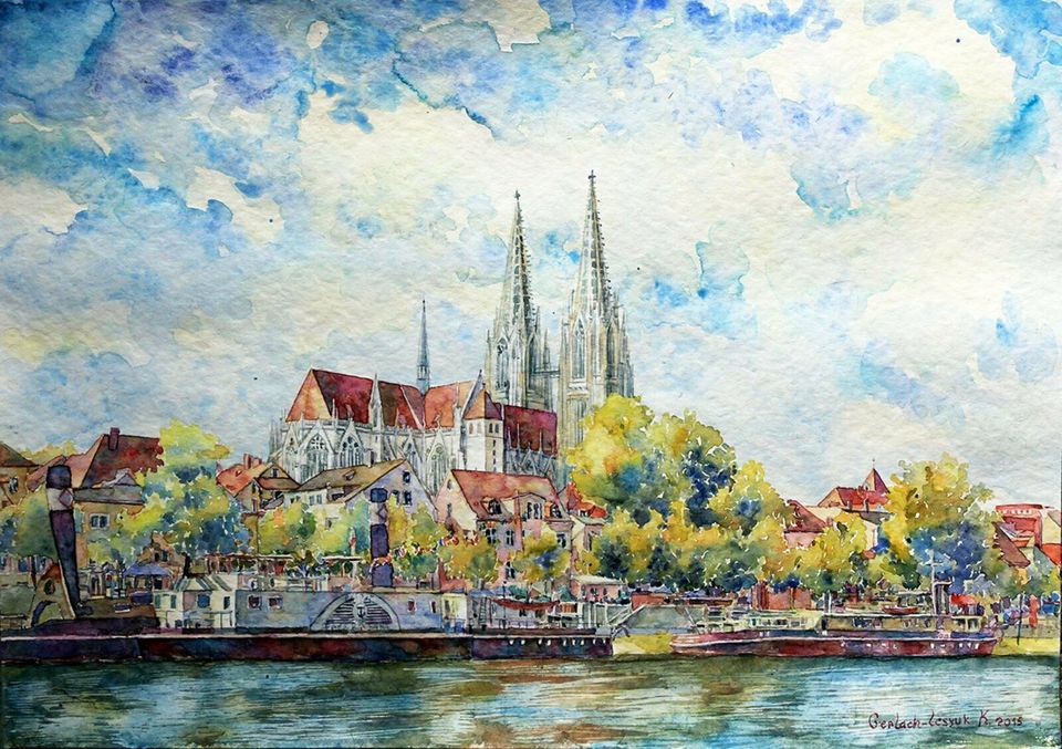 Malkurs zeichnen Öl Acryl Aquarell Kunst bei Neutraubling Barbing in Barbing