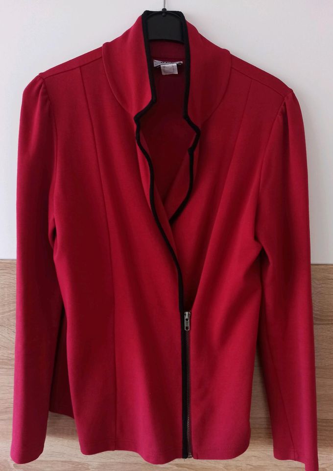 Jacke Blazer Bluse Sweatshirt Bonprix Gr. 40 dunkelrot TOP in Bad Pyrmont