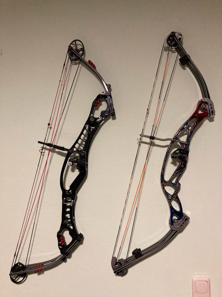 2 x Hoyt Compoundbogen Podium X Elite, UltraTec American Flag in Pfändhausen