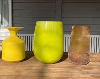 Große Vasen ab 10€  gelb grün braun Vase Retro vintage Niedersachsen - Seevetal Vorschau