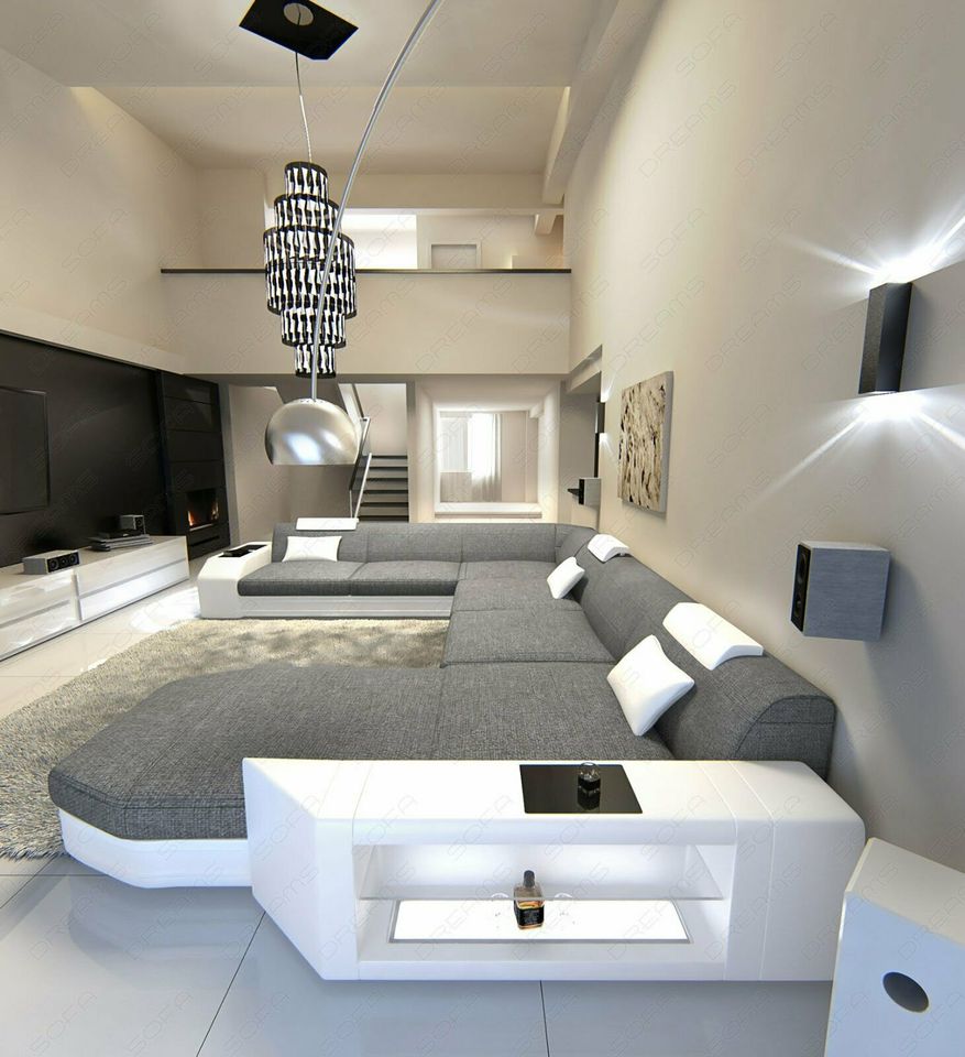 Wohnlandschaft Prato XXL Stoff Couch Sofa Designer Luxussofa in Berlin