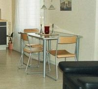 Alu Glas-Tisch mit 6 Eisen-Holzstühlen Rheinland-Pfalz - Mülheim-Kärlich Vorschau