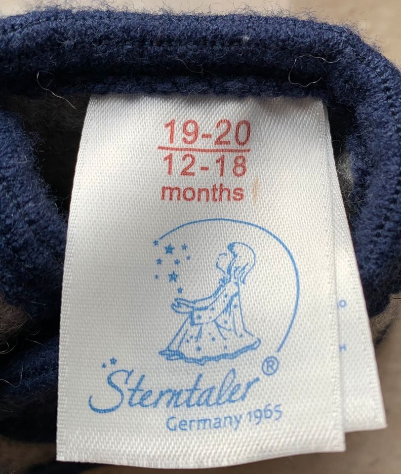 Sterntaler Hausschuhe Wolle, 12-18 Monate, NEU, Gr.19-20 in Bernau