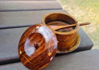 Holzdose mit Deckel Rund / L / M / Shuger Pott / Gift Idea Hessen - Dietzenbach Vorschau