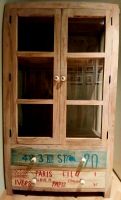 Vitrine Glas Schrank Massivholz Shabby Chic Brandenburg - Potsdam Vorschau