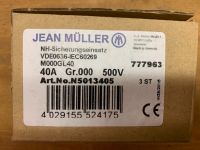 3 Neue NH00 Sicherungen 40A 120kA von Jean Muller M000GL40 Hessen - Herborn Vorschau