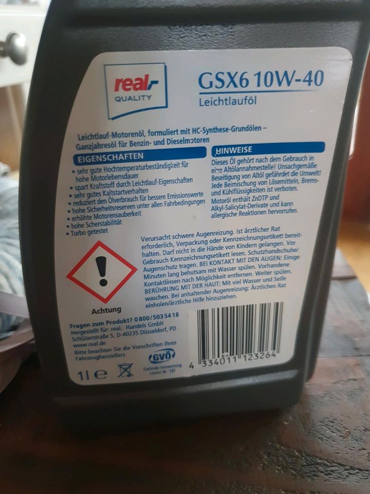 GSX6 10W- 40 Leichtlauföl NEU 1 Liter in Göttingen