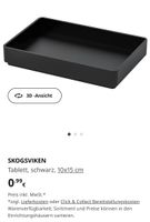 IKEA SKOGSVIKEN Tablett, schwarz, 10x15 cm zu verschenken Baden-Württemberg - Illerkirchberg Vorschau
