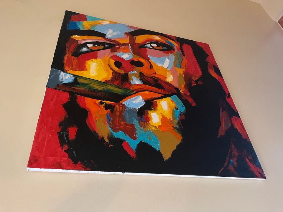 Superschönes Ölbild 1,0 x 1,0m Che Guevara in Dannstadt-Schauernheim