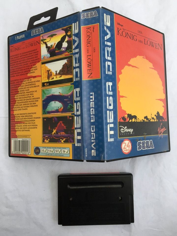 Der König der Löwen Sega Mega Drive ohne Anleitung pal in Saarlouis