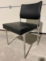 THONET Lederstuhl Retro 70er Style Stuhl Chrom Leder schwarz München - Allach-Untermenzing Vorschau