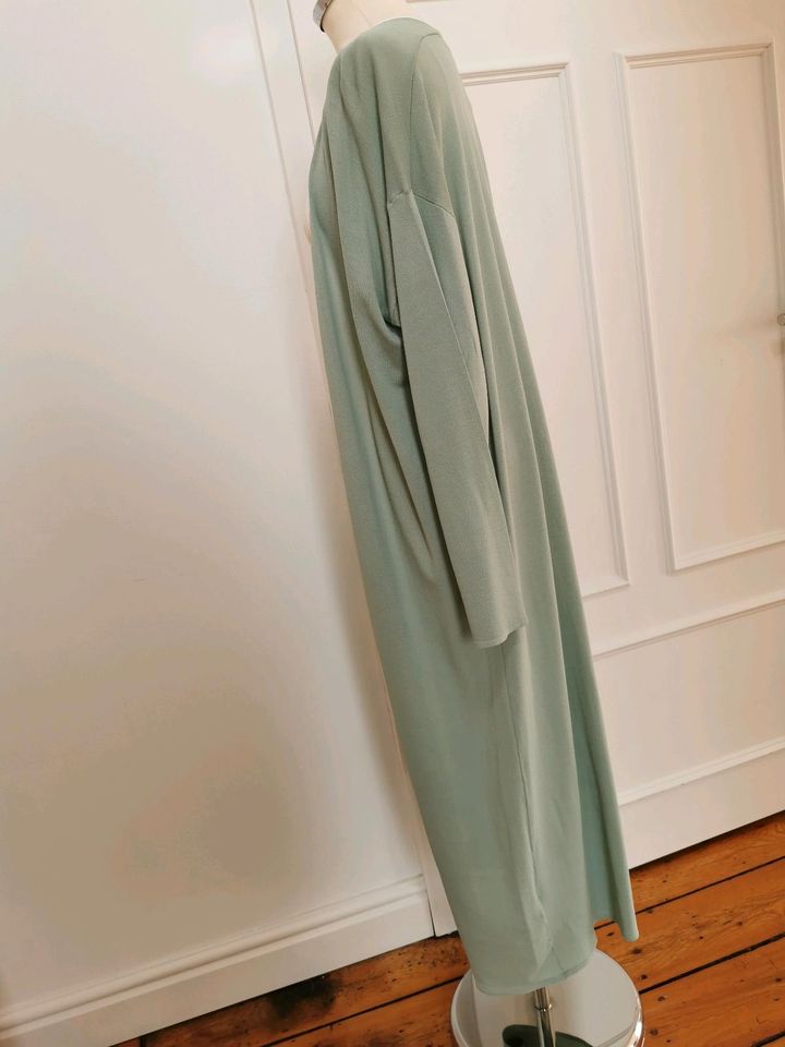 Zara Long Cardigan Mantel S mint grün weiß Strickjacke lang NEU in Oldenburg