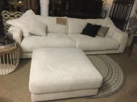 Big Sofa mit Hocker Polstergarnitur grau,creme,rosa, Sitzgarnitur Nordrhein-Westfalen - Herford Vorschau