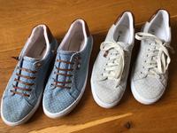 Stoffschuhe Gr. 38, blau/ grau mit weißen Punkten Essen - Essen-Ruhrhalbinsel Vorschau
