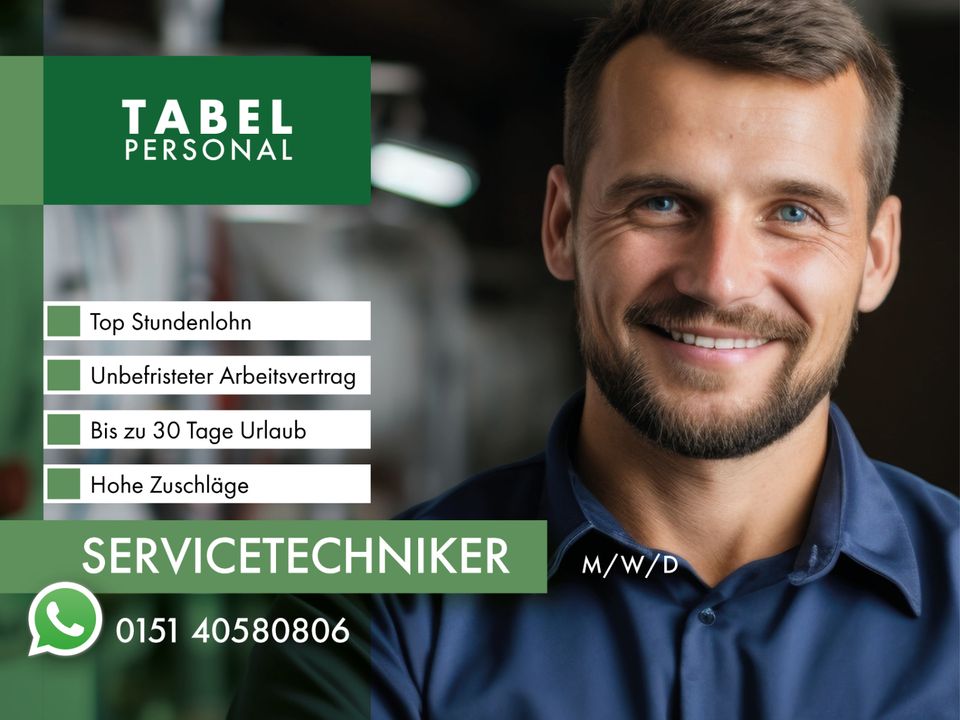 ✴️Servicetechniker (m/w/d) gesucht in Berlin - bis zu 22,00 € / Std. + Benefits in Berlin