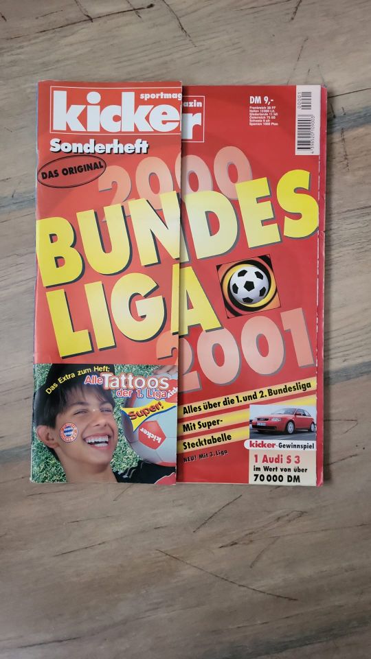 Kicker Sonderheft Saison 2000/2001 in Essen