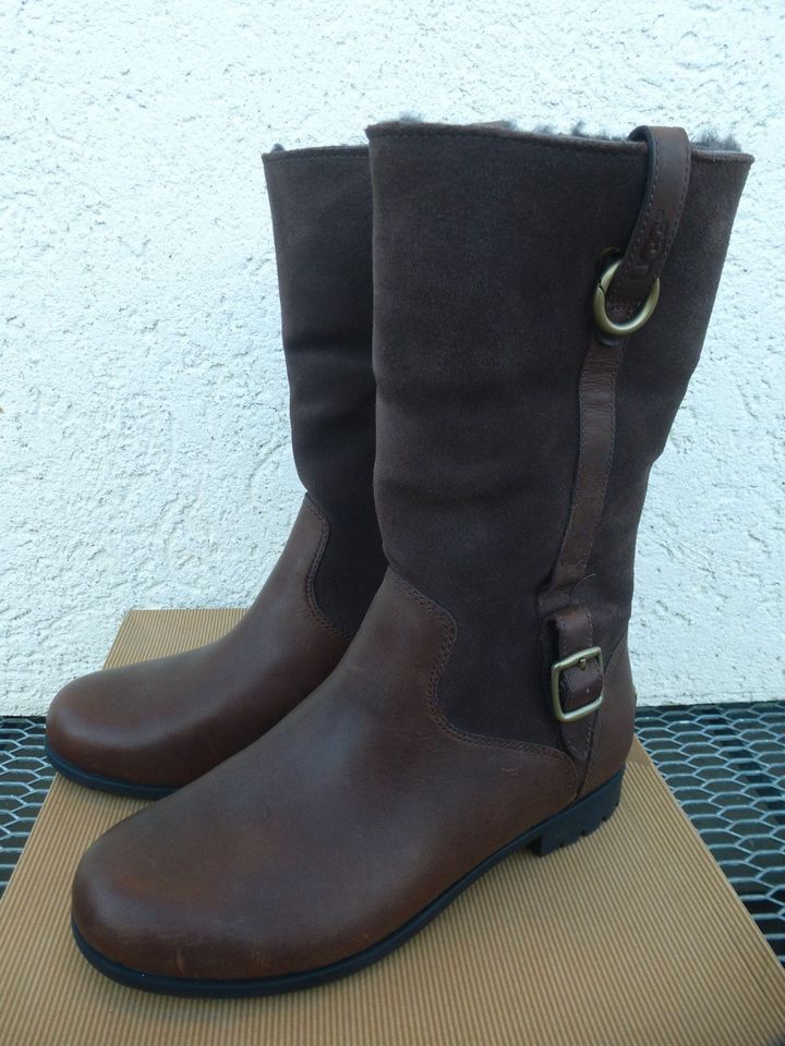 UGG Boots Winter Stiefel Bellvue III braun 37 Lammfell gefüttert in Guldental