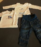 Steiff Jeans mit 2 Langarmshirts Kanz  u. Name it Gr. 68 Bayern - Königsbrunn Vorschau