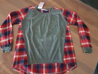 neues Damen Shirt Pulli Bluse mit modischem Karo Gr. M Hessen - Baunatal Vorschau