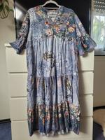 Luftig sommerliches Maxi Kleid blau Gr ca 4XL 48 romantisch Nordrhein-Westfalen - Erftstadt Vorschau