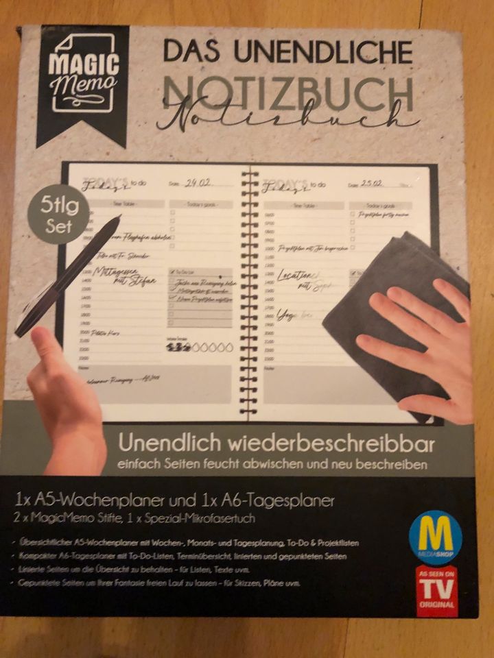 Das unendliche Notizbuch TV Wochenplaner Tagesplaner Kalender in Königs Wusterhausen