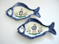 2 Keramik Lisieux Schalen Fischform Handbemalt Baden-Württemberg - Rheinfelden (Baden) Vorschau