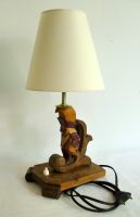 LAMPE Nachtlampe "ZWERG" Hand- SCHNITZEREI  ERZGEBIRGE um 1960? Sachsen - Hainichen Vorschau