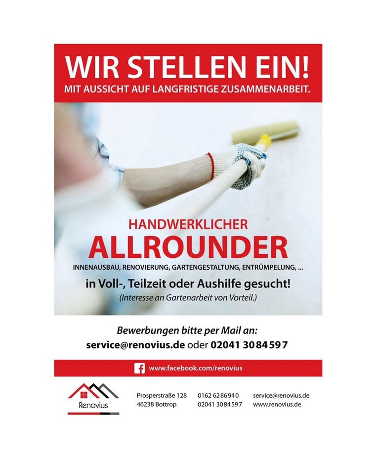 ***Mitarbeiter im Innenausbau gesucht*** in Bottrop