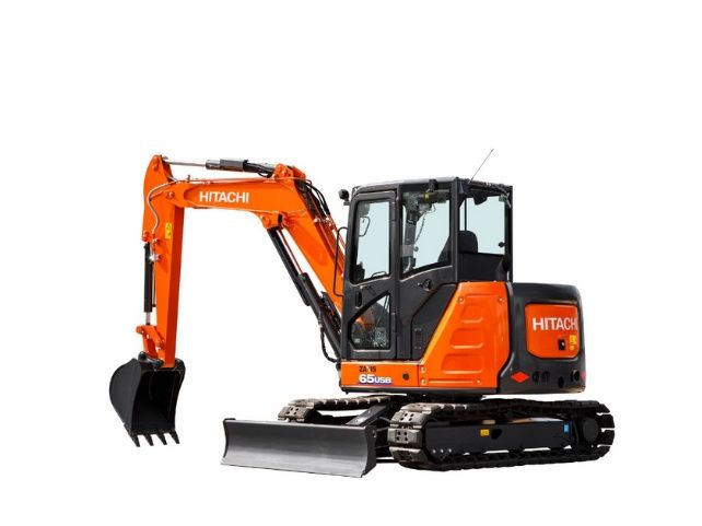 Minibagger Hitachi ZX 65USB-6 Bagger ZX65 6,5 to. zum Mieten Baggerverleih Verleih Verleihen Leihen Vermieten Baumaschinenverleih Baggerarbeiten Excavator Baumaschine Raupenbagger Kompaktbagger in Rednitzhembach