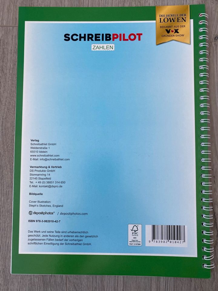 Lernbuch „Schreibpilot Zahlen“ in Fürstenau