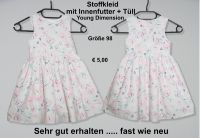 Kurz Arm Stoffkleid – Stoffkleid Young Dimension Gr. 98 (228) Niedersachsen - Westoverledingen Vorschau