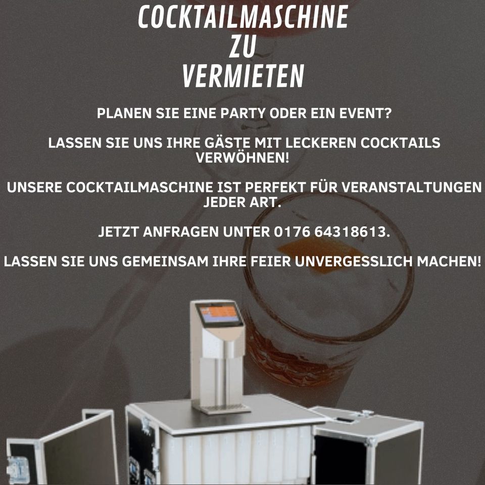 Cocktailmaschine zu vermieten für dein Event in Sinsheim