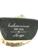 FILZTASCHE, GESCHENK HEBAMME, PERSONALISIERT, HEBAMME MIT HERZ Baden-Württemberg - Neuler Vorschau