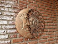 Wanddeko Ornament Sonne Mond 55cm Kupfer Skulptur Bild Garten Kreis Ostholstein - Bad Schwartau Vorschau